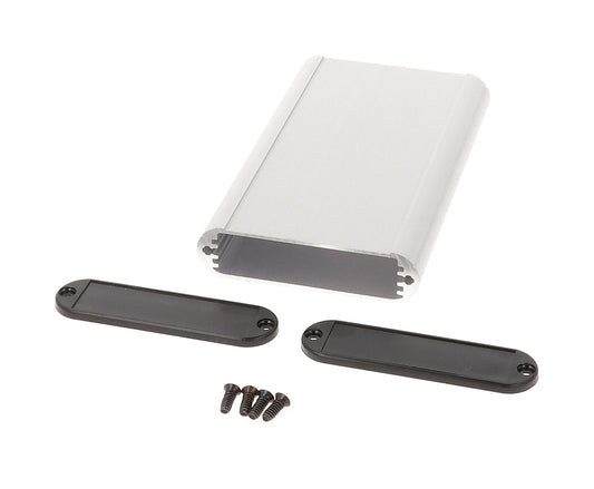 Hammond 1455B1202 Extruded Aluminum Enclosure with Plastic End Panels 4.72" x 2.83" x 0.75"