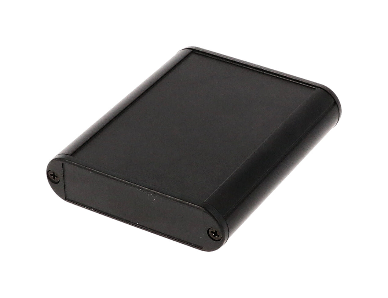 Hammond 1455B802BK Extruded Aluminum Enclosure with Plastic End Panels 3.15" x 2.83" x 0.75"
