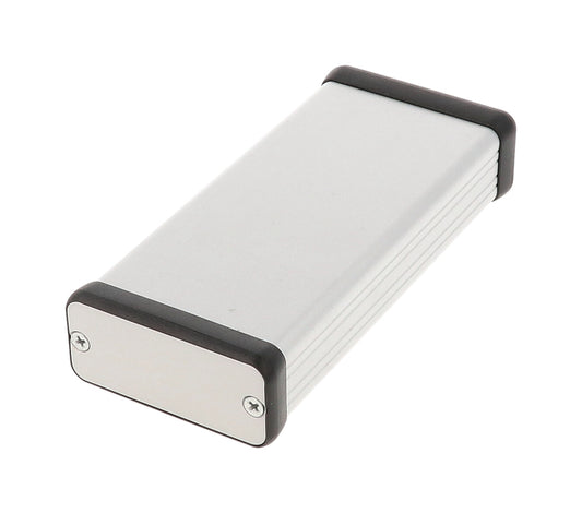 Hammond 1455C1201 Extruded Aluminum Enclosure 4.72" x 2.13" x 0.91" with Metal End Panels