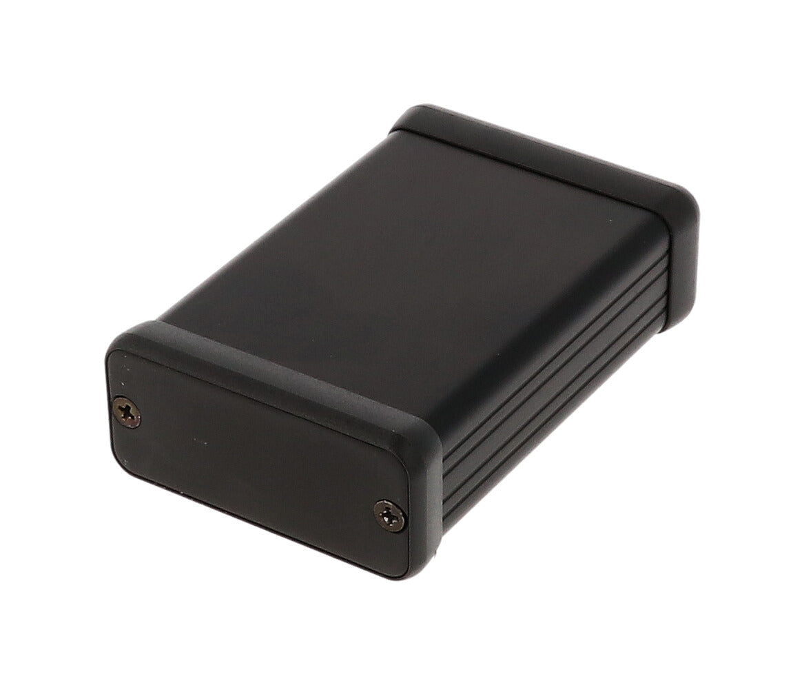 Hammond 1455C801BK Extruded Aluminum Enclosure, Black (3.15" x 2.13" x .91")