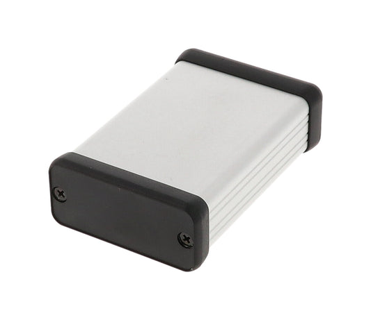 Hammond 1455C802 Extruded Aluminum Enclosure 3.15" x 2.13" x 0.91" with Plastic End Panels