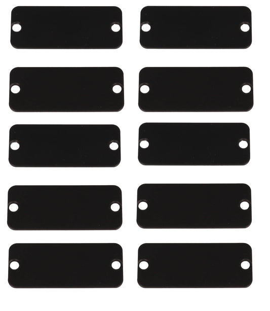 Hammond 1455CALBK-10 1455 Series Replacement Aluminum End Panels, Black Anodized, 10-Pack, For 1455C Enclosures.