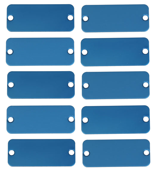 Hammond 1455CALBU-10 1455 Series Replacement Aluminum End Panels, Blue Anodized, 10-Pack, For 1455C Enclosures.