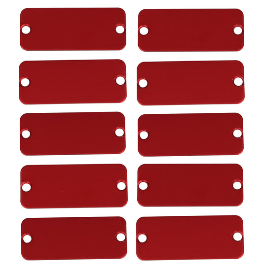 Hammond 1455CALRD-10 1455 Series Replacement Aluminum End Panels, Red Anodized, 10-Pack, For 1455C Enclosures.
