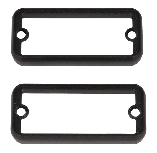 Hammond 1455CBBK 1455 Series Open Plastic Bezel, Black, 2-Pack, For 1455CB Metal End Plate Enclosures.