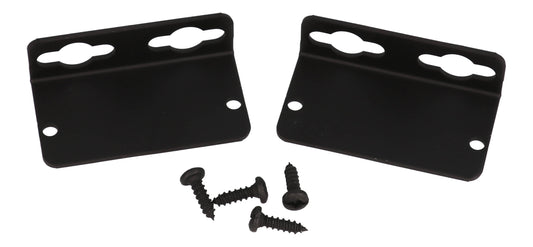Hammond 1455CFBK 1455 Series Flanged End Panel Kit, Black Anodized, Pair, Includes Black Pan Head Assembly Screws, For 1455C Enclosures.
