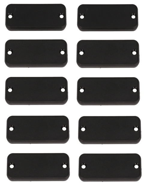 Hammond 1455CPLBK-10 1455 Series Closed Plastic Bezel/End Cap, Black, 10-Pack, For 1455C Enclosures.