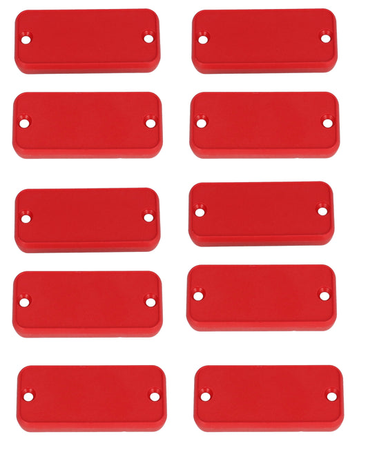 Hammond 1455CPLRED-10 1455 Series Closed Plastic Bezel/End Cap, Red, 10-Pack, For 1455C Enclosures.