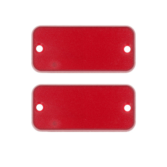 Hammond 1455CPLTRD 1455 Series Closed Plastic Bezel/End Cap, Transparent Red, 2-Pack, For 1455C Enclosures.