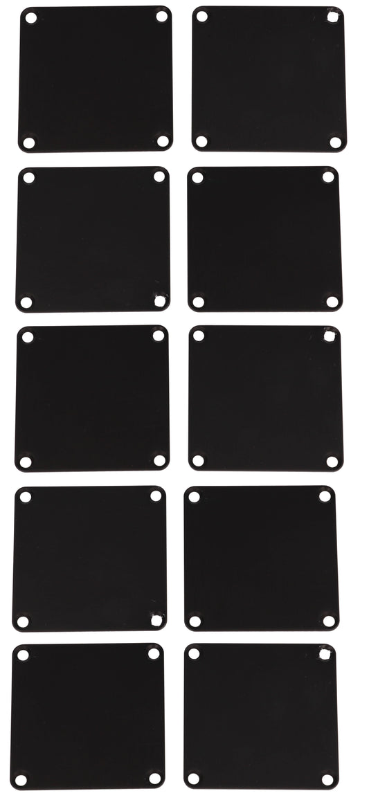 Hammond 1455CSALBK-10 1455 Series Replacement Aluminum End Panels, Black Anodized, 10-Pack, For 1455CS Enclosures.
