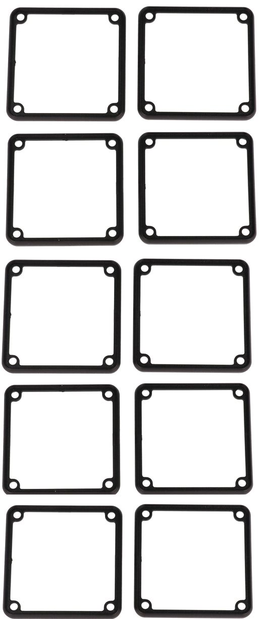 Hammond 1455CSBBK-10 1455 Series Open Plastic Bezel, Black, 10-Pack, For 1455CSB Metal End Plate Enclosures.