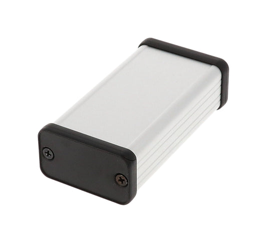 Hammond 1455D802 Extruded Aluminum Enclosure with Plastic End Panels 3.15" x 1.77" x 0.98"