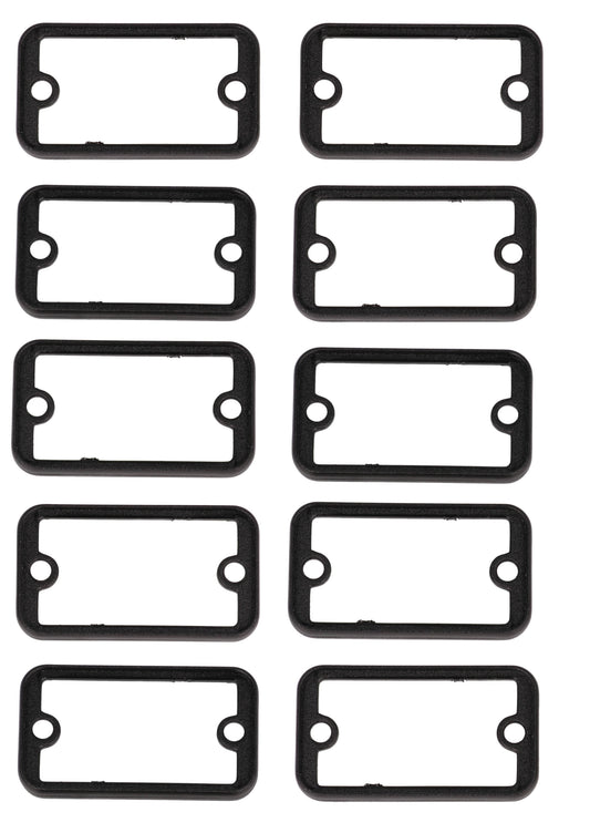 Hammond 1455DBBK-10 1455 Series Open Plastic Bezel, Black, 10-Pack, For 1455DB Metal End Plate Enclosures.