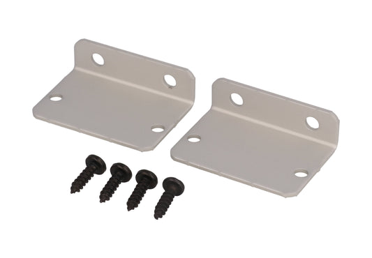 Hammond 1455DF 1455 Series Flanged End Panel Kit, Clear Anodized, Pair, Includes Black Pan Head Assembly Screws, For 1455D Enclosures.