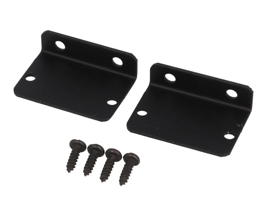 Hammond 1455DFBK 1455 Series Flanged End Panel Kit, Black Anodized, Pair, Includes Black Pan Head Assembly Screws, For 1455D Enclosures.
