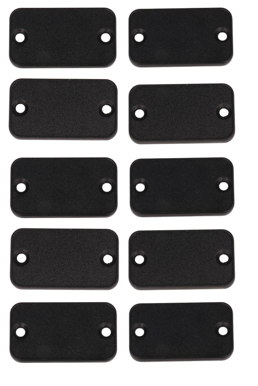 Hammond 1455DPLBK-10 1455 Series Closed Plastic Bezel/End Cap, Black, 10-Pack, For 1455D Enclosures.