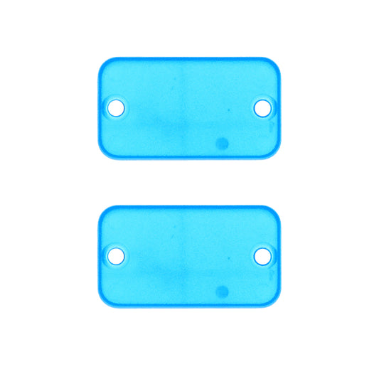 Hammond 1455DPLTBU 1455 Series Closed Plastic Bezel/End Cap, Transparent Blue, 2-Pack, For 1455D Enclosures.