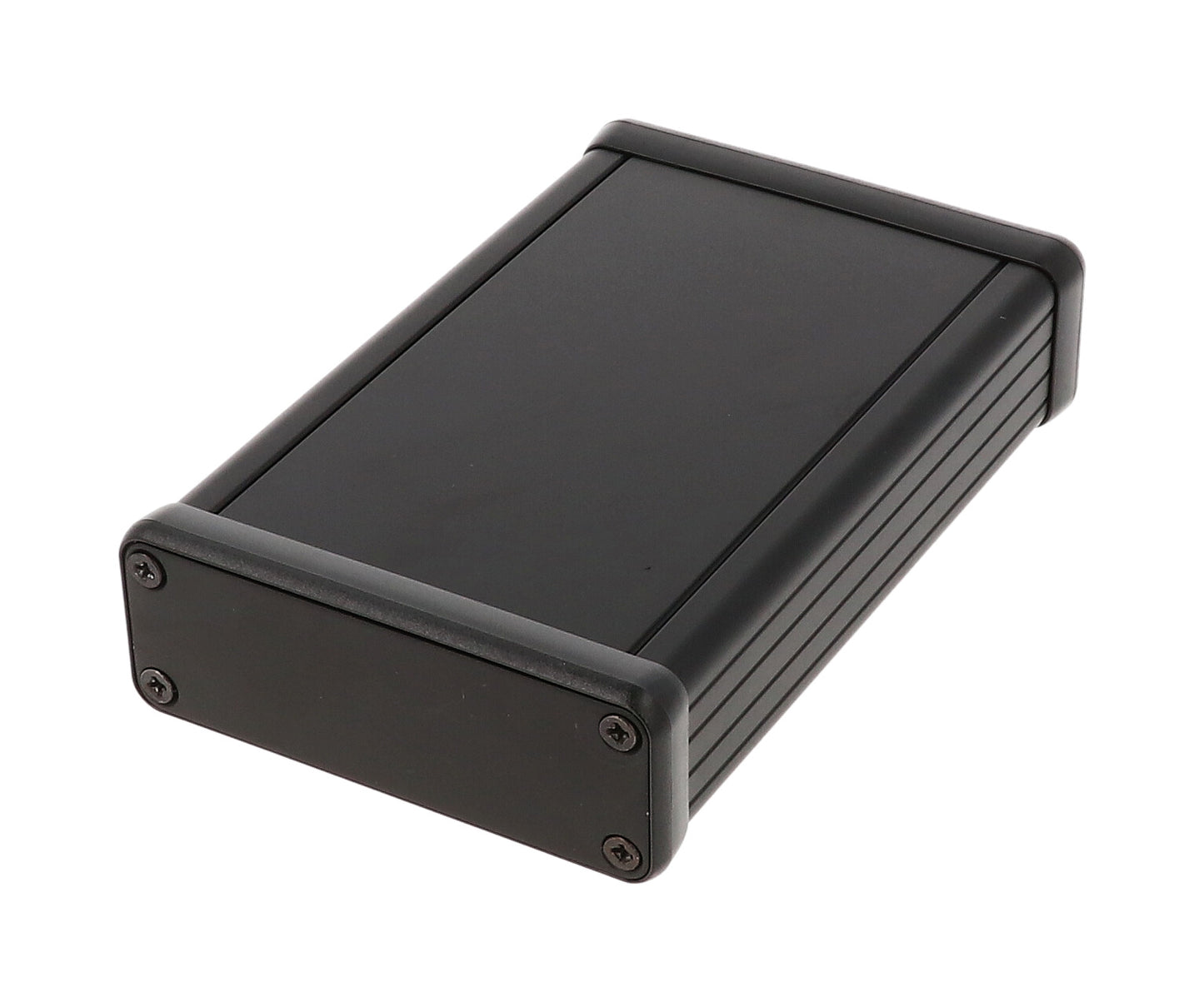 Hammond 1455J1201BK Extruded Aluminum Enclosure, Black (4.72" x 3.07" x 1.06")