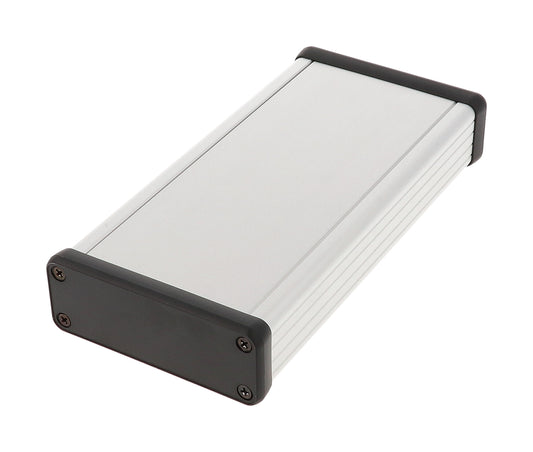 Hammond 1455J1602 Extruded Aluminum Enclosure with Plastic End Panels 6.3" x 3.07" x 1.06"