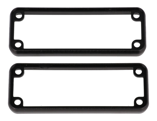 Hammond 1455JBBK 1455 Series Open Plastic Bezel, Black, 2-Pack, For 1455JB Metal End Plate Enclosures.