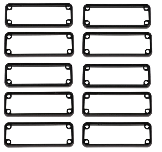 Hammond 1455JBBK-10 1455 Series Open Plastic Bezel, Black, 10-Pack, For 1455JB Metal End Plate Enclosures.