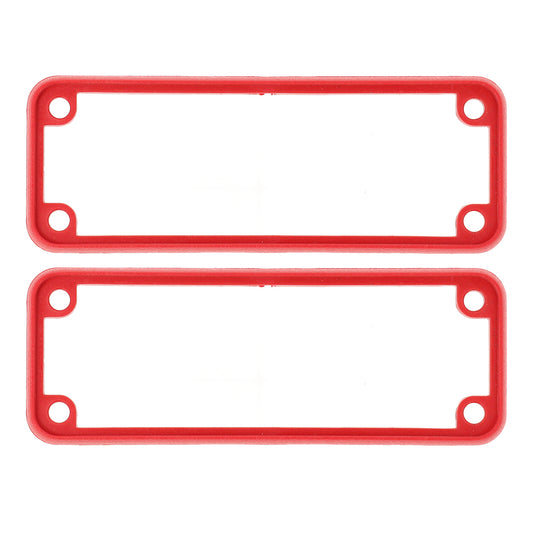Hammond 1455JBRED 1455 Series Open Plastic Bezel, Red, 2-Pack, For 1455J Metal End Plate Enclosures.