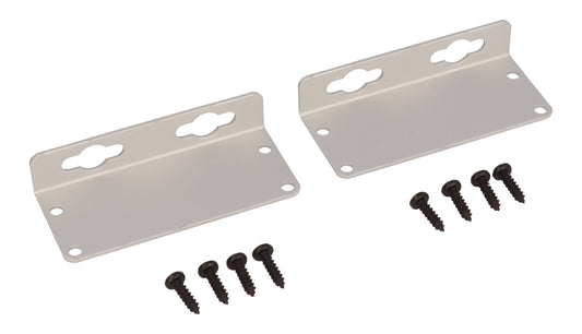 Hammond 1455JF 1455 Series Flanged End Panel Kit, Clear Anodized, Pair, Includes Black Pan Head Assembly Screws, For 1455J Enclosures.
