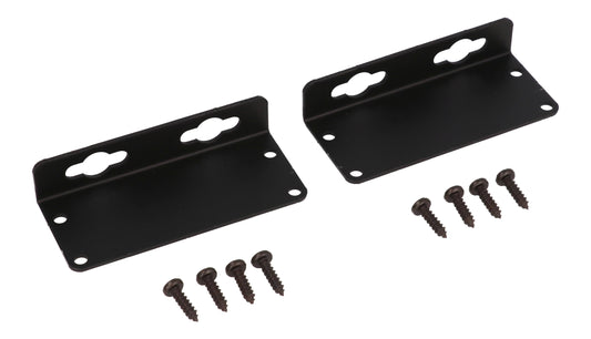 Hammond 1455JFBK 1455 Series Flanged End Panel Kit, Black Anodized, Pair, Includes Black Pan Head Assembly Screws, For 1455J Enclosures.