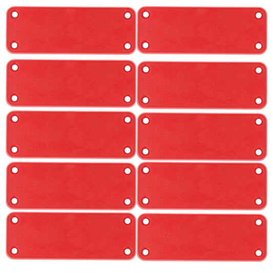 Hammond 1455JPLRED-10 1455 Series Closed Plastic Bezel/End Cap, Red, 10-Pack, For 1455J Enclosures.