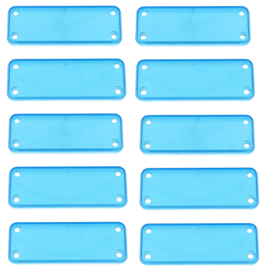 Hammond 1455JPLTBU-10 1455 Series Closed Plastic Bezel/End Cap, Transparent Blue, 10-Pack, For 1455J Enclosures.