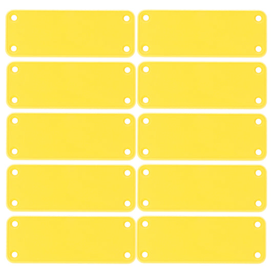 Hammond 1455JPLY-10 1455 Series Closed Plastic Bezel/End Cap, Yellow, 10-Pack, For 1455J Enclosures.