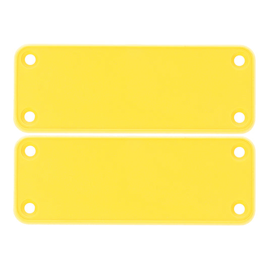 Hammond 1455JPLY 1455 Series Closed Plastic Bezel/End Cap, Yellow, 2-Pack, For 1455J Enclosures.