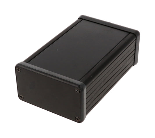Hammond 1455K1201BK Extruded Aluminum Enclosure, Black (4.72" x 3.07" x 1.69")