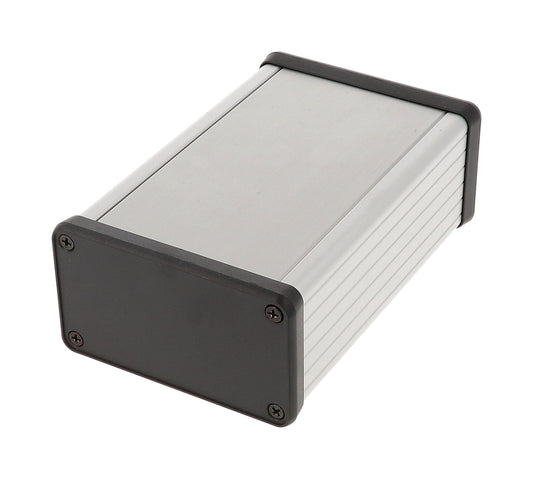 Hammond 1455K1202 Extruded Aluminum Enclosure 4.72" x 3.07" x 1.69" with Plastic End Panels