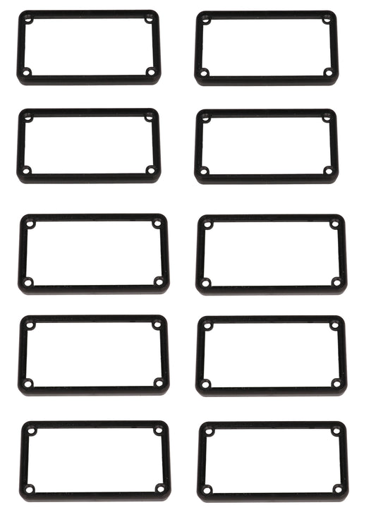 Hammond 1455KBBK-10 1455 Series Open Plastic Bezels, Black, 10-pack, For 1455K Series Metal End Plate Enclosures.