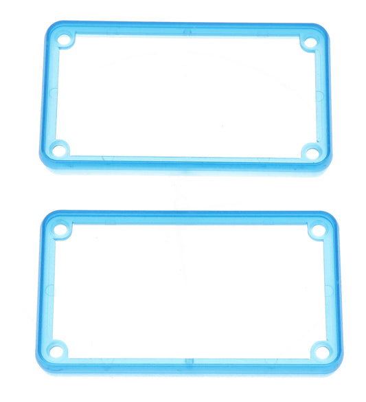 Hammond 1455KBTBU 1455 Series Open Plastic Bezels, Translucent Blue, 2-pack, For 1455K Series Metal End Plate Enclosures.