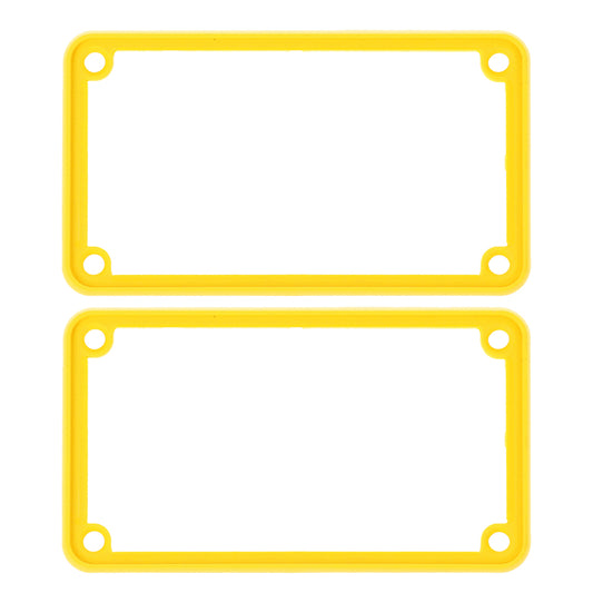 Hammond 1455KBY 1455 Series Open Plastic Bezels, Yellow, 2-pack, For 1455K Series Metal End Plate Enclosures.