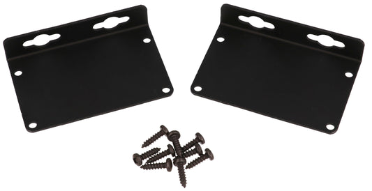 Hammond 1455KFBK 1455 Series Flanged Aluminum End Panel Kit, Black Anodized, Pair, For 1455K Series Enclosures.