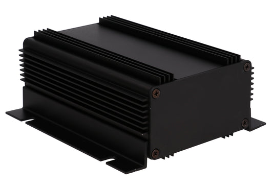 Hammond 1455KHD1201BK Heat Dissipating Extruded Aluminum Enclosure with Flange, Black 4.72" x 3.39" x 2.01"