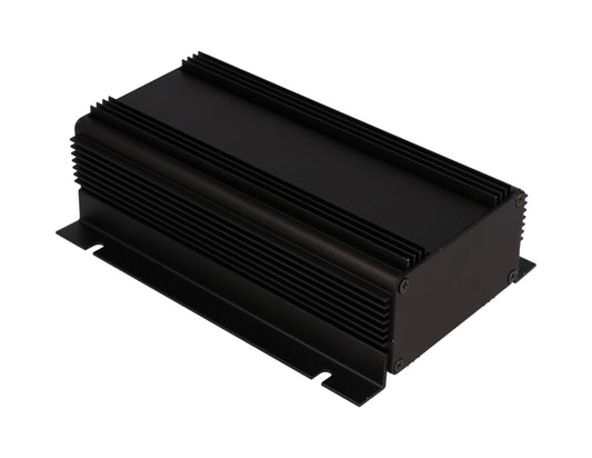 Hammond 1455KHD1601BK Heat Dissipating Extruded Aluminum Enclosure with Flange, Black 6.3" x 3.39" x 2.01"