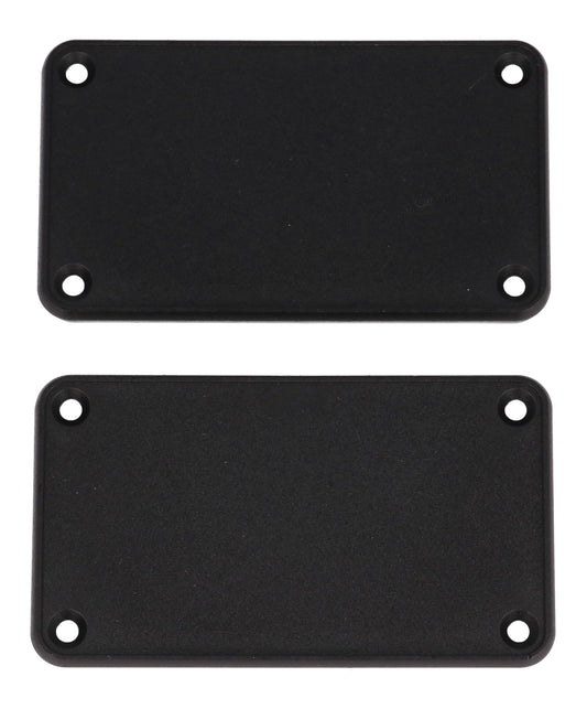 Hammond 1455KPLBK 1455 Series Closed Plastic Bezels/End Caps, Black, 2-pack, For 1455K Series Enclosures.