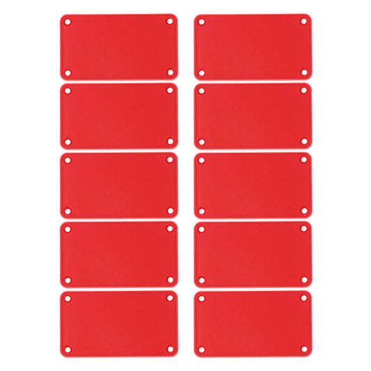 Hammond 1455KPLRED-10 1455 Series Closed Plastic Bezels/End Caps, Red, 10-pack, For 1455K Series Enclosures.