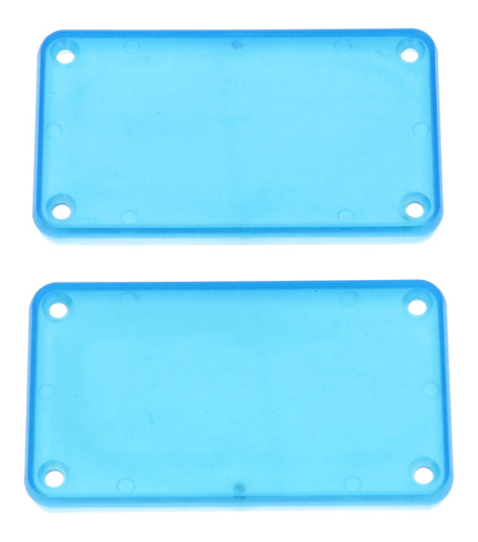 Hammond 1455KPLTBU 1455 Series Closed Plastic Bezels/End Caps, Translucent Blue, 2-pack, For 1455K Series Enclosures.