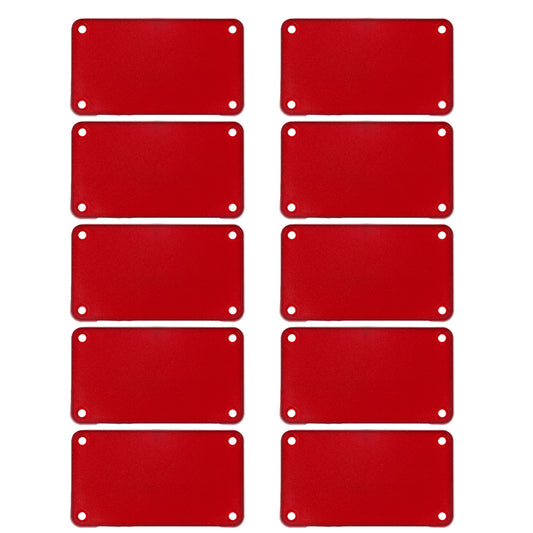 Hammond 1455KPLTRD-10 1455 Series Closed Plastic Bezels/End Caps, Translucent Red, 10-pack, For 1455K Series Enclosures.