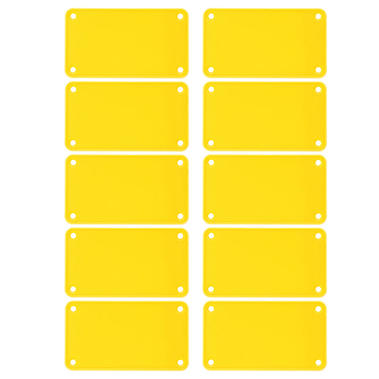 Hammond 1455KPLY-10 1455 Series Closed Plastic Bezels/End Caps, Yellow, 10-pack, For 1455K Series Enclosures.