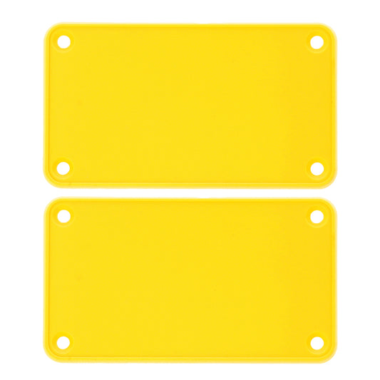Hammond 1455KPLY 1455 Series Closed Plastic Bezels/End Caps, Yellow, 2-pack, For 1455K Series Enclosures.