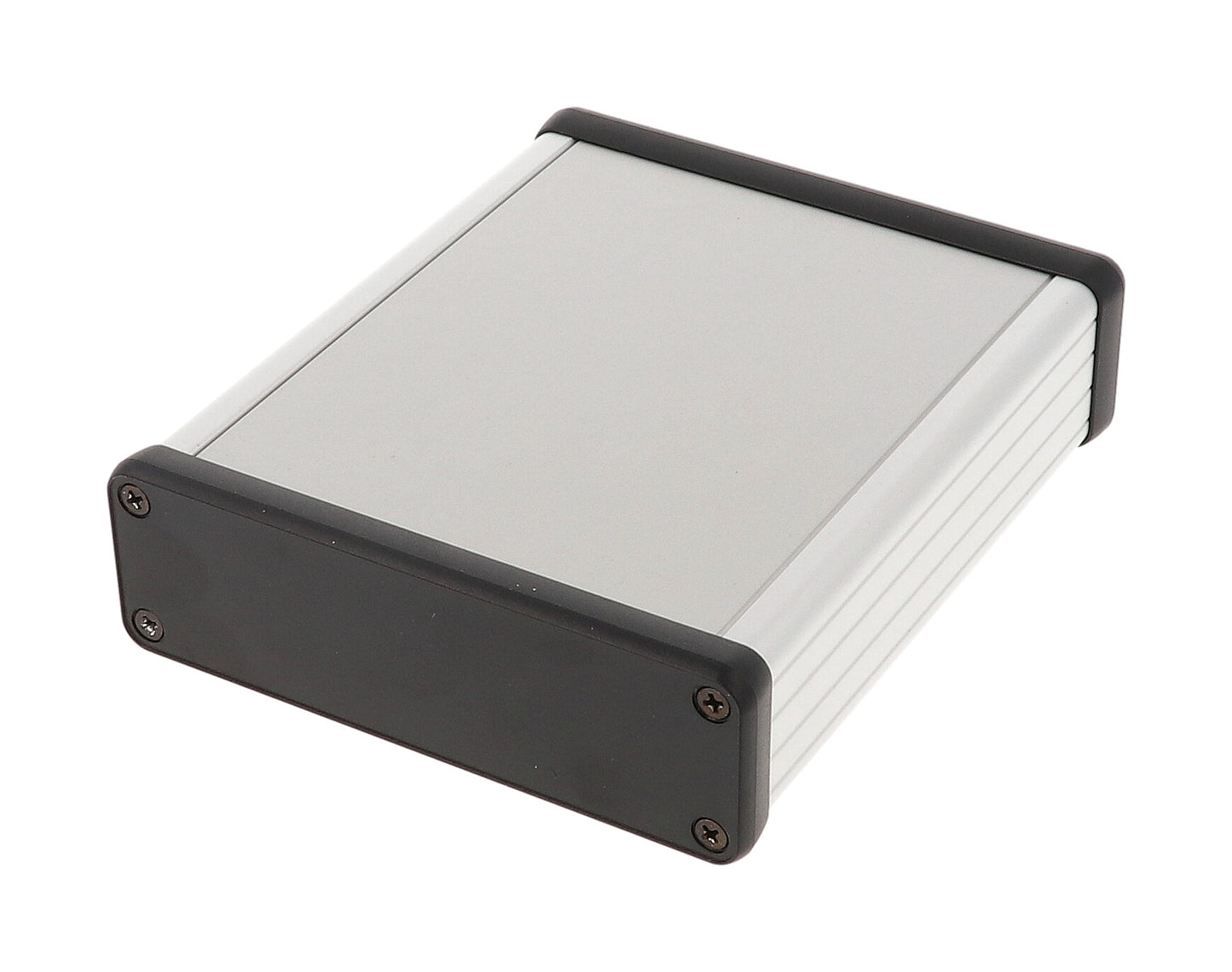 Hammond 1455L120 Extruded Aluminum Enclosure 2 4.72" x 4.06" x 1.22" with Plastic End Panels
