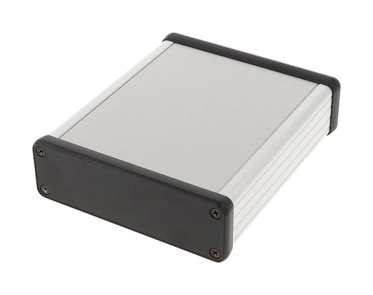 Hammond 1455L120 Extruded Aluminum Enclosure 2 4.72" x 4.06" x 1.22" with Plastic End Panels