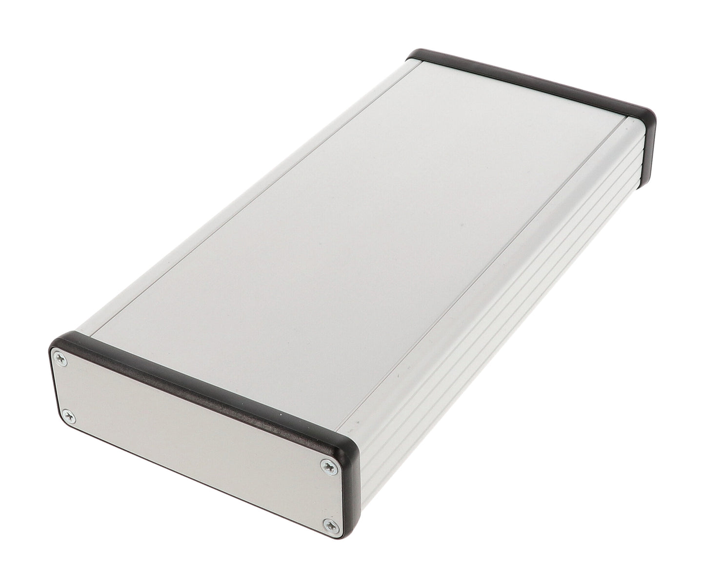 Hammond 1455L2201 Extruded Aluminum Enclosure with Metal End Panels 8.66" x 4.06" x 1.22"