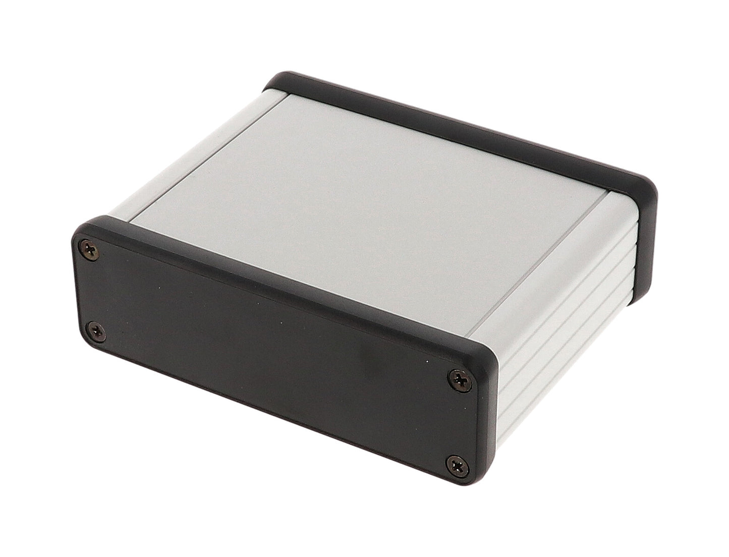 Hammond 1455L802 Extruded Aluminum Enclosure with Plastic End Panels 3.15" x 4.05" x 1.2"